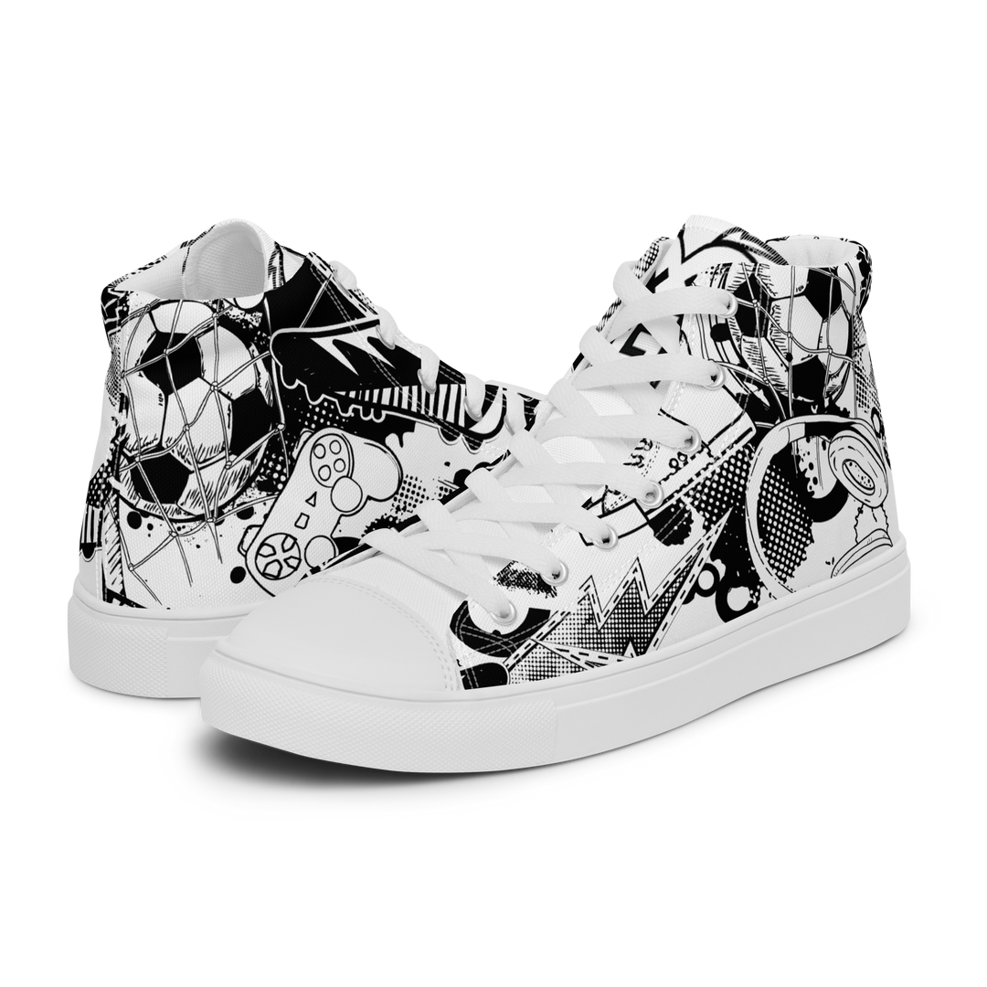 Sneakers alte in tela da uomo GOAL - Gufetto Brand