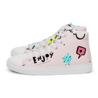 Sneakers alte in tela da uomo PINK ENJOY - Gufetto Brand