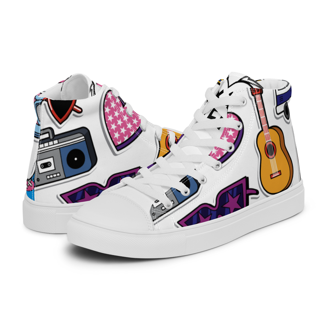 Sneakers alte in tela da uomo 80/90 - Gufetto Brand