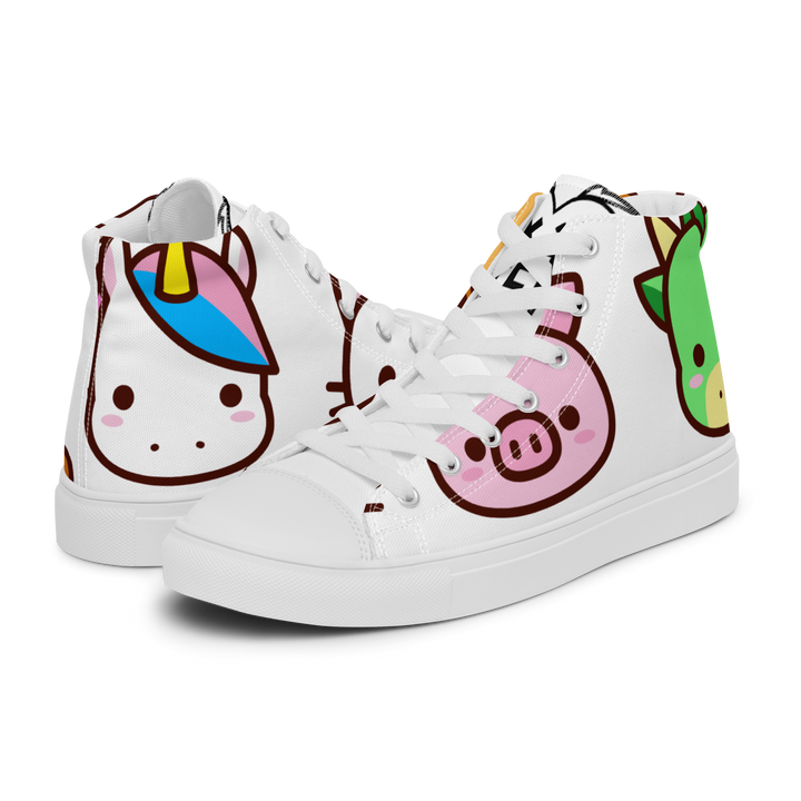 Sneakers alte in tela da uomo EMOJI - Gufetto Brand