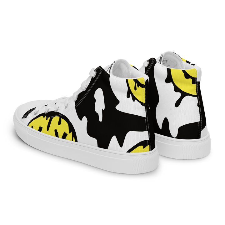 Sneakers alte in tela da uomo SMILE FACE - Gufetto Brand