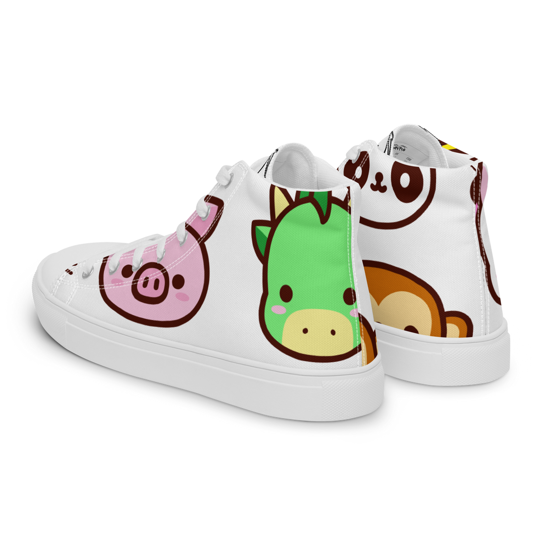 Sneakers alte in tela da uomo EMOJI - Gufetto Brand