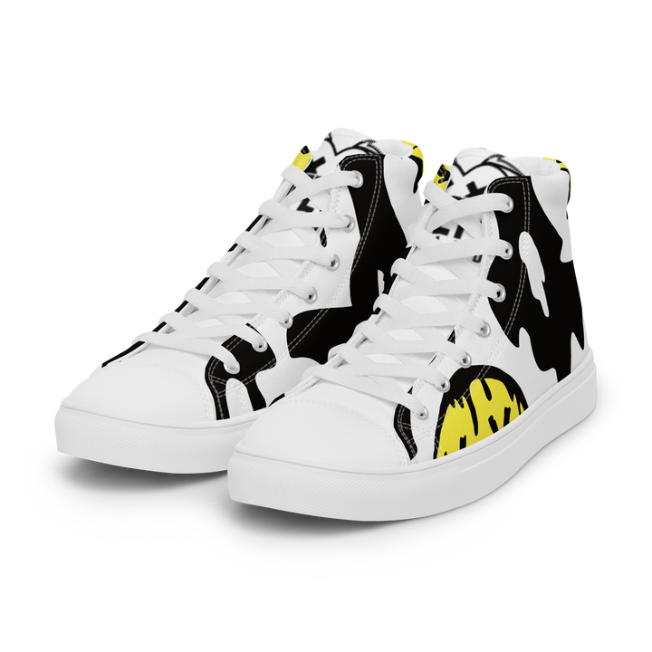 Sneakers alte in tela da uomo SMILE FACE - Gufetto Brand