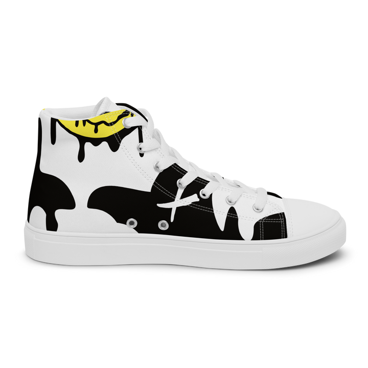 Sneakers alte in tela da uomo SMILE FACE - Gufetto Brand