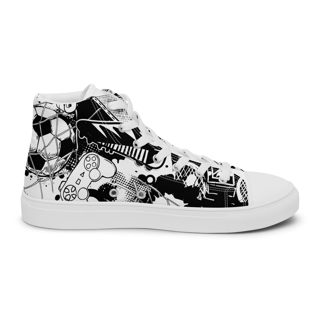 Sneakers alte in tela da uomo GOAL - Gufetto Brand