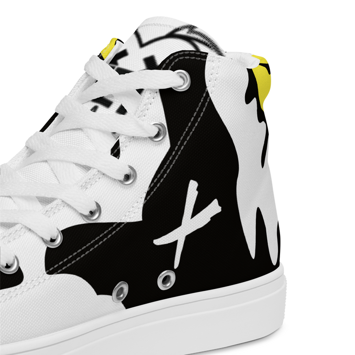 Sneakers alte in tela da uomo SMILE FACE - Gufetto Brand