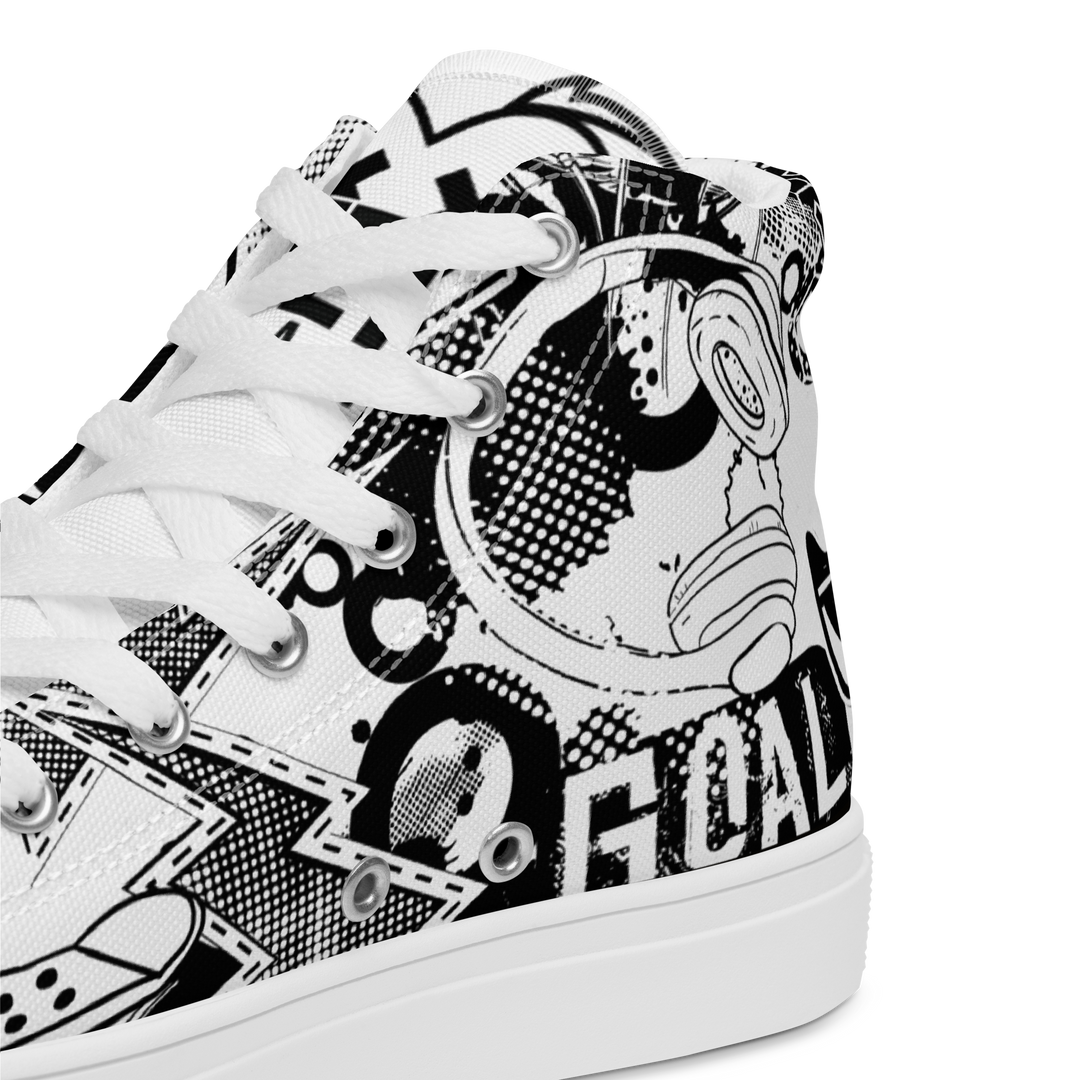 Sneakers alte in tela da uomo GOAL - Gufetto Brand