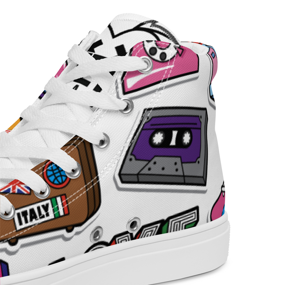 Sneakers alte in tela da uomo 80/90 - Gufetto Brand