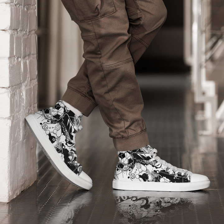 Sneakers alte in tela da uomo GOAL - Gufetto Brand