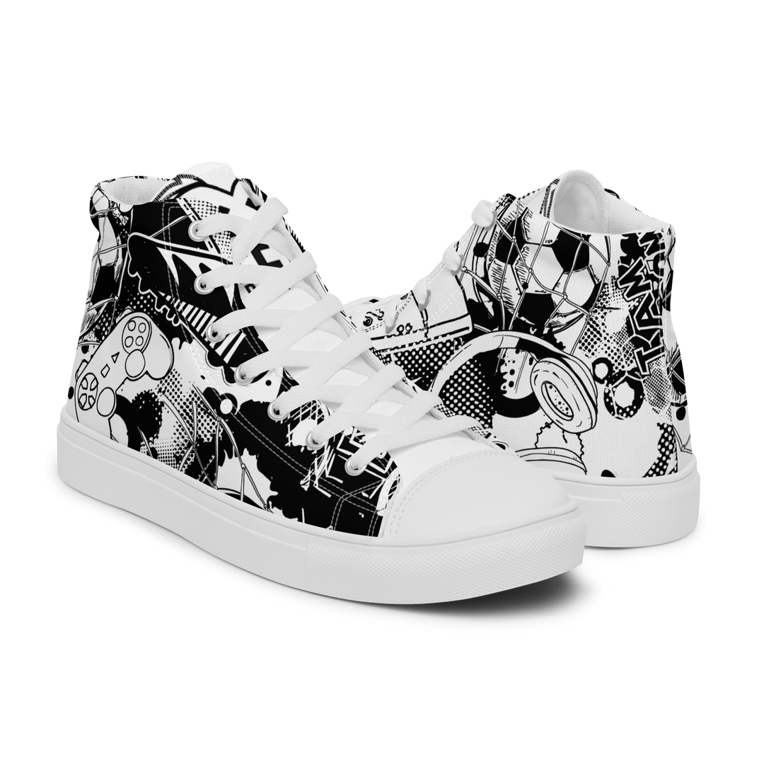 Sneakers alte in tela da uomo GOAL - Gufetto Brand