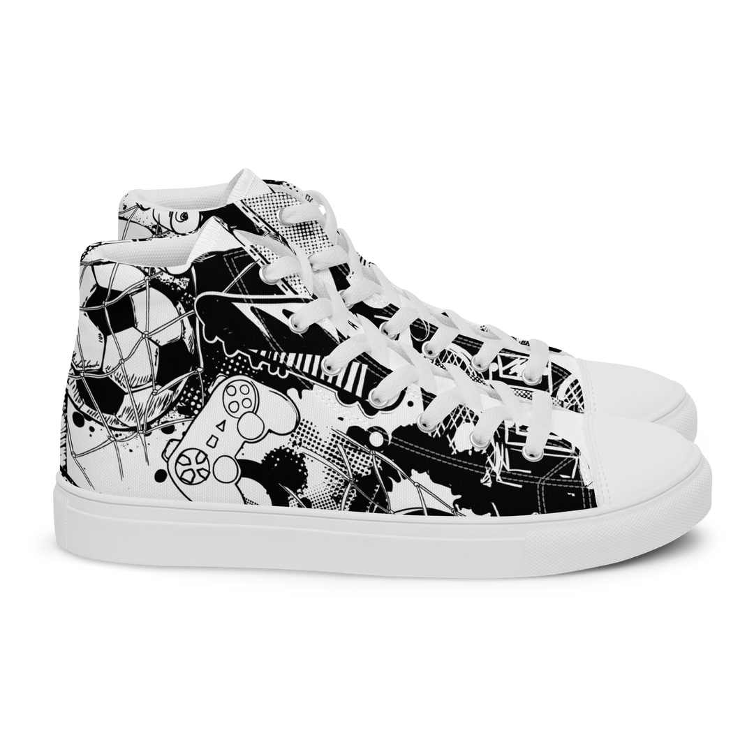 Sneakers alte in tela da uomo GOAL - Gufetto Brand