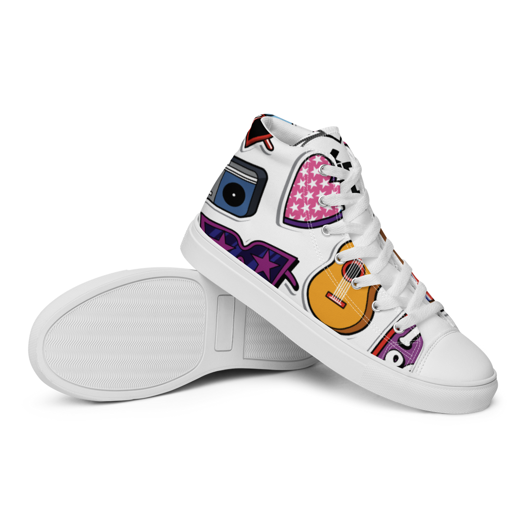 Sneakers alte in tela da uomo 80/90 - Gufetto Brand