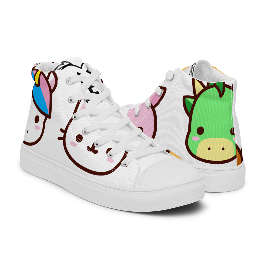 Sneakers alte in tela da uomo EMOJI - Gufetto Brand