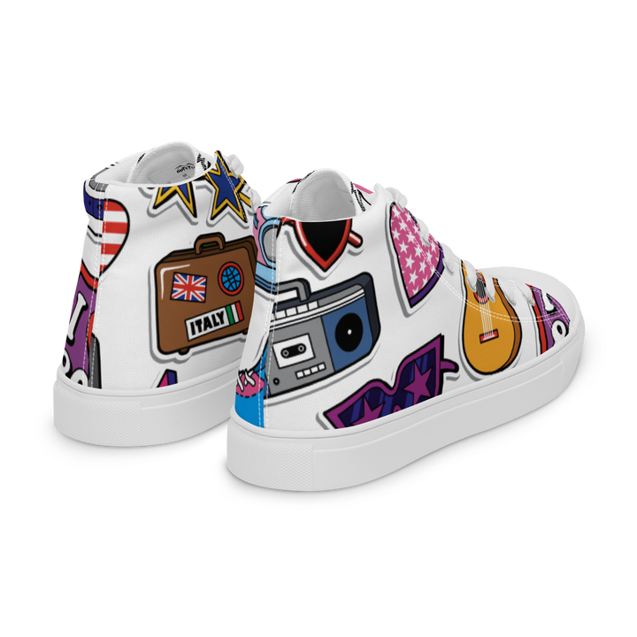 Sneakers alte in tela da uomo 80/90 - Gufetto Brand