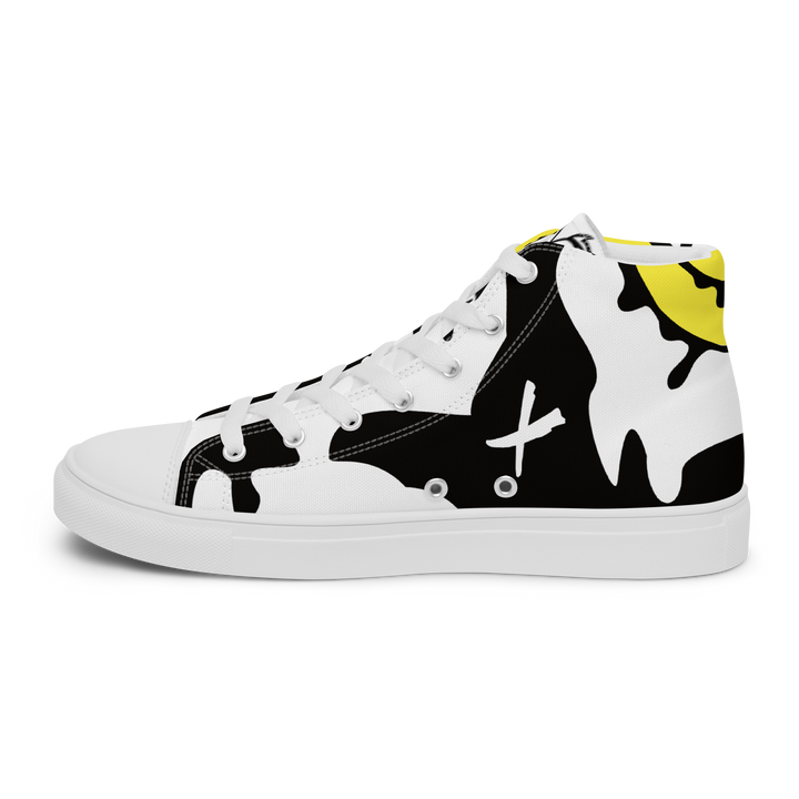 Sneakers alte in tela da uomo SMILE FACE - Gufetto Brand