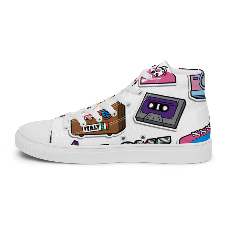 Sneakers alte in tela da uomo 80/90 - Gufetto Brand