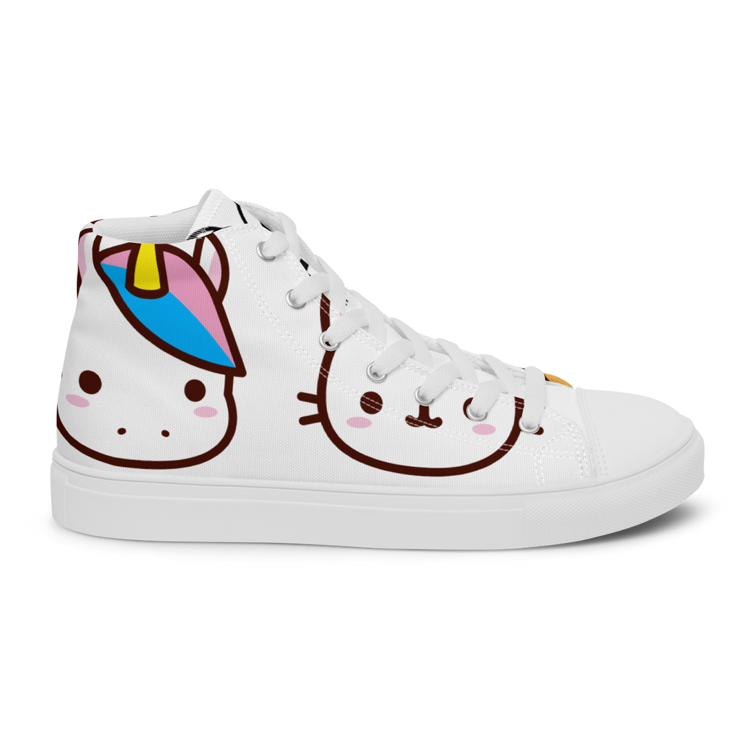 Sneakers alte in tela da uomo EMOJI - Gufetto Brand