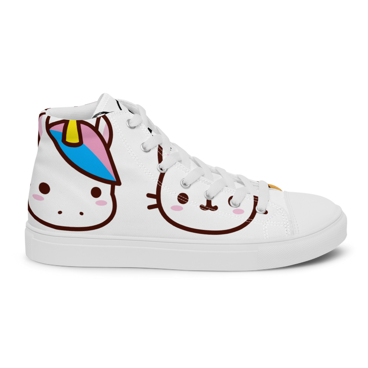 Sneakers alte in tela da uomo EMOJI - Gufetto Brand