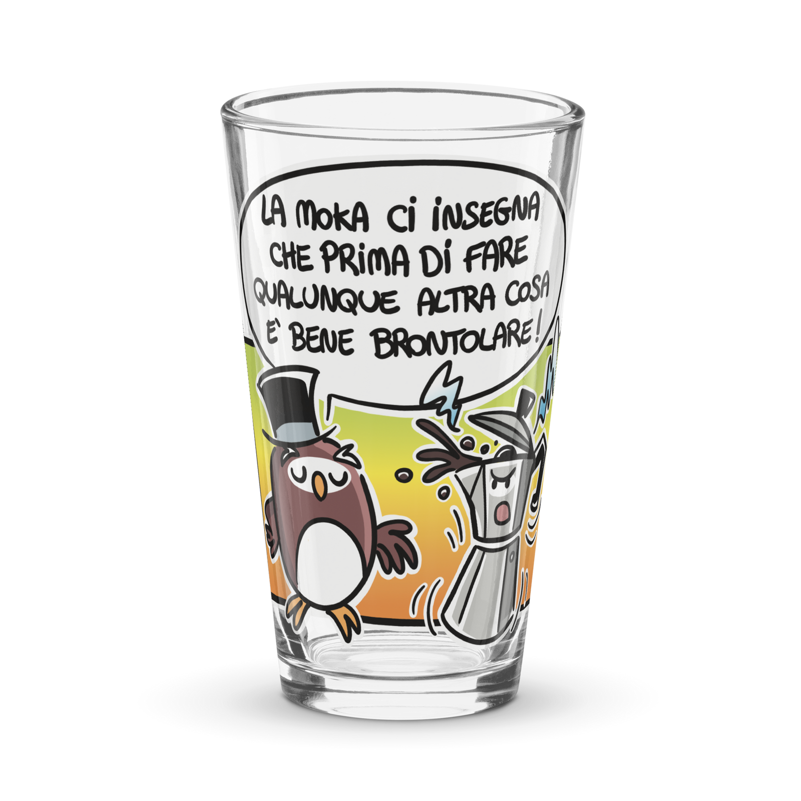 Bicchiere da birra LA MOKA - Gufetto Brand