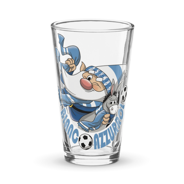 Bicchiere da birra BIANCO AZZURROLO
