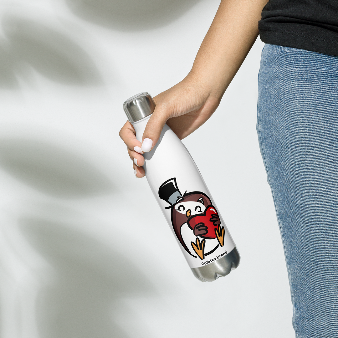 Borraccia in acciaio inossidabile GUFETTO CUORE - Gufetto Brand