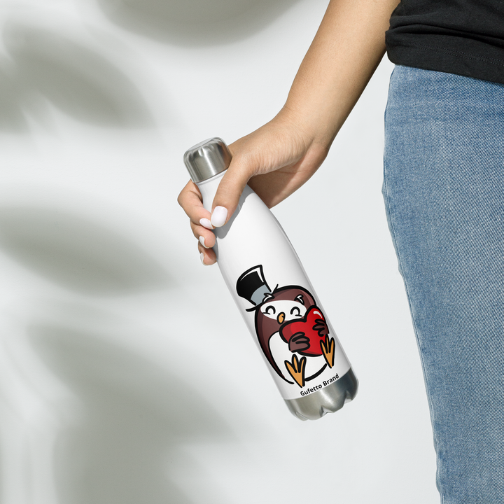 Borraccia in acciaio inossidabile GUFETTO CUORE - Gufetto Brand