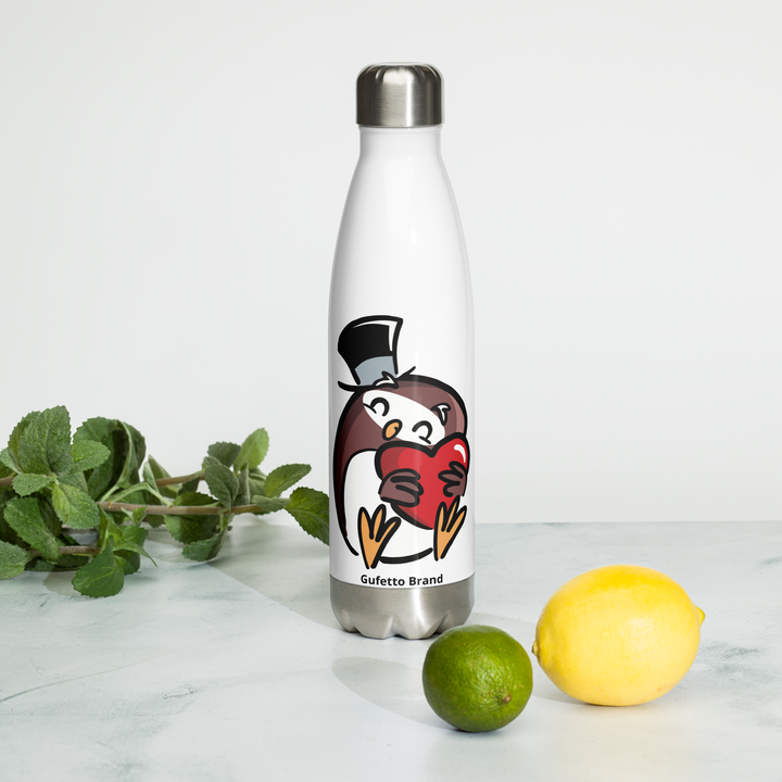 Borraccia in acciaio inossidabile GUFETTO CUORE - Gufetto Brand