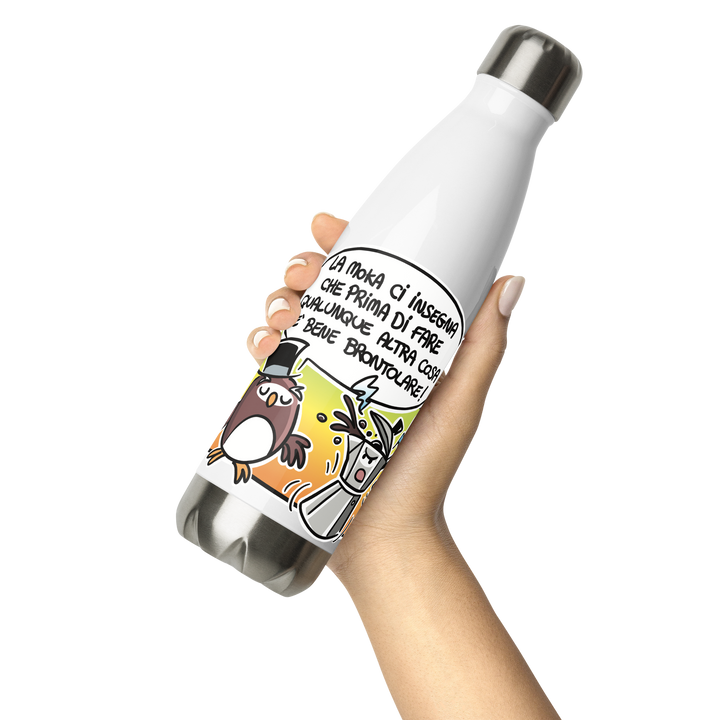 Borraccia in acciaio inossidabile LA MOKA - Gufetto Brand