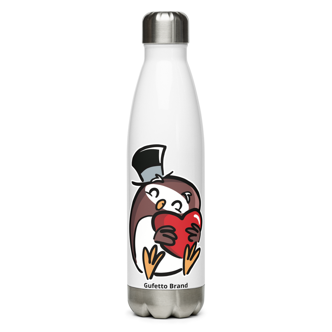 Borraccia in acciaio inossidabile GUFETTO CUORE - Gufetto Brand
