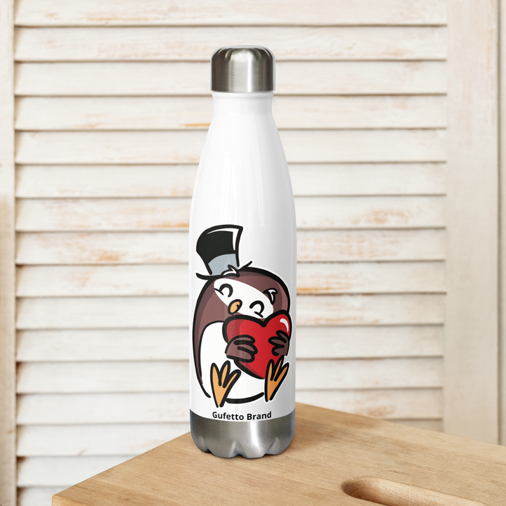 Borraccia in acciaio inossidabile GUFETTO CUORE - Gufetto Brand