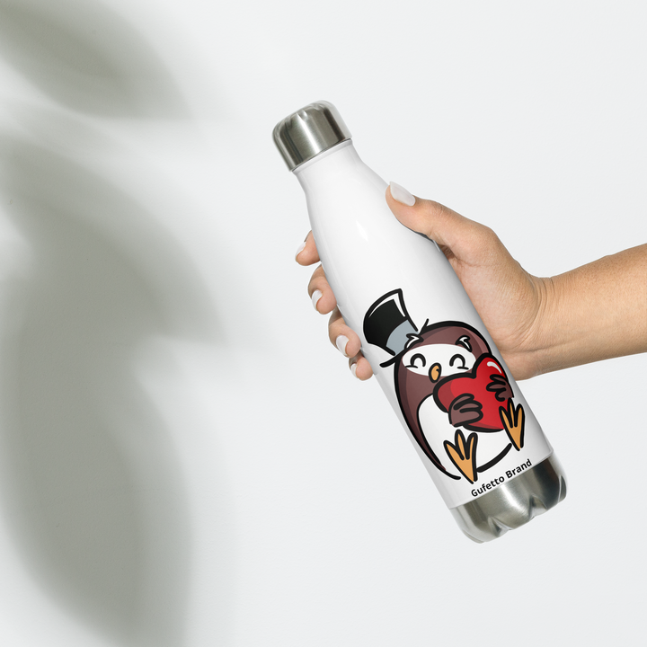 Borraccia in acciaio inossidabile GUFETTO CUORE - Gufetto Brand