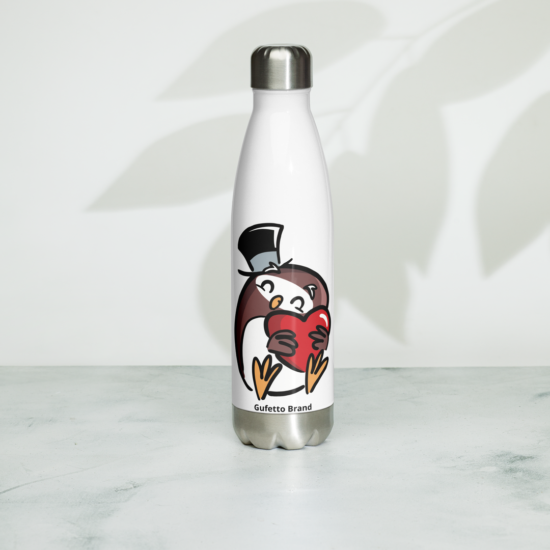 Borraccia in acciaio inossidabile GUFETTO CUORE - Gufetto Brand