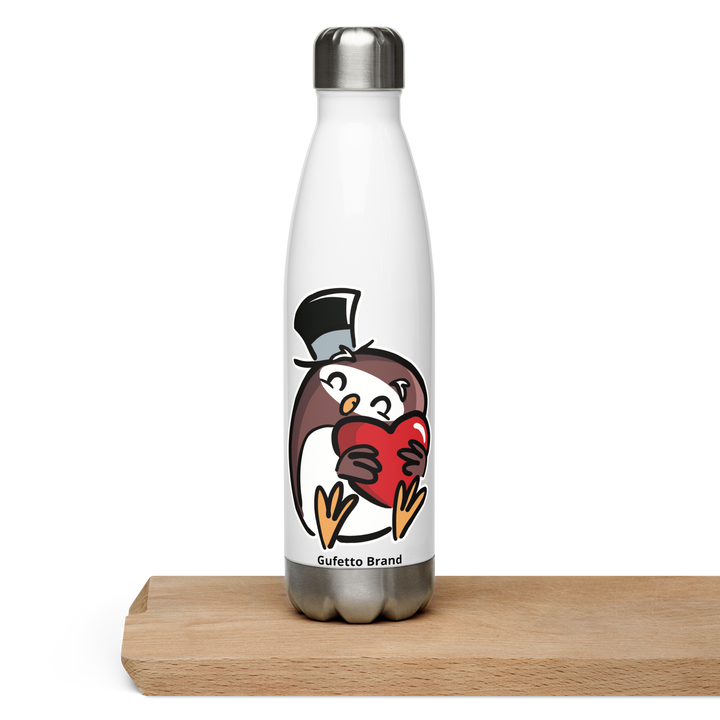 Borraccia in acciaio inossidabile GUFETTO CUORE - Gufetto Brand