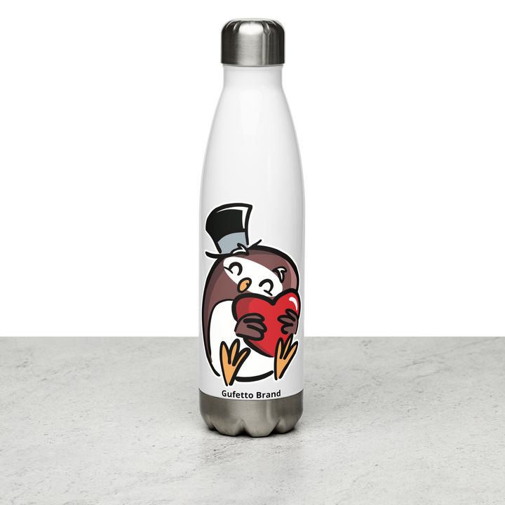 Borraccia in acciaio inossidabile GUFETTO CUORE - Gufetto Brand