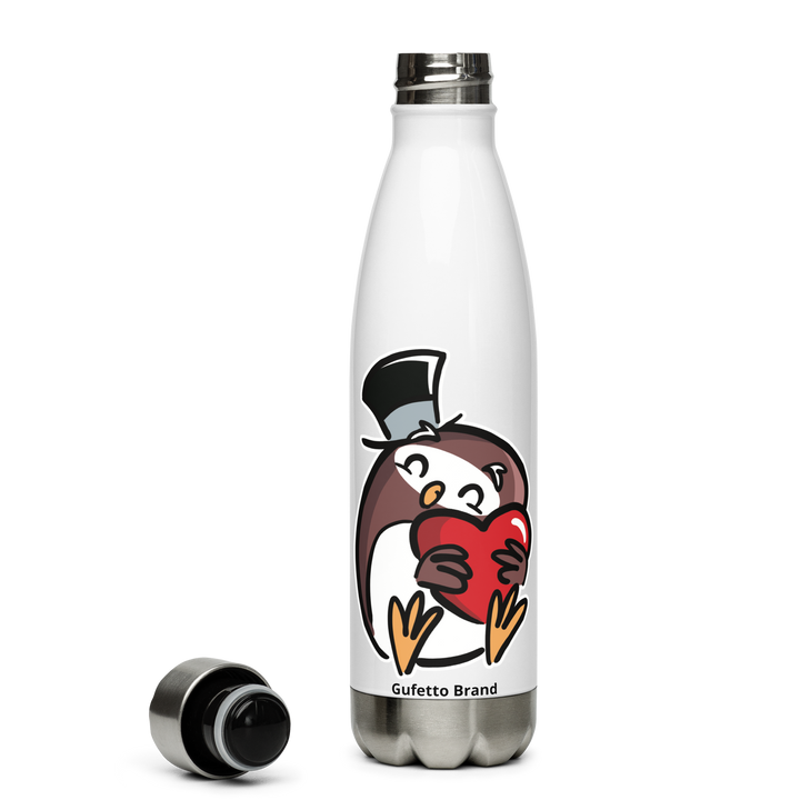 Borraccia in acciaio inossidabile GUFETTO CUORE - Gufetto Brand