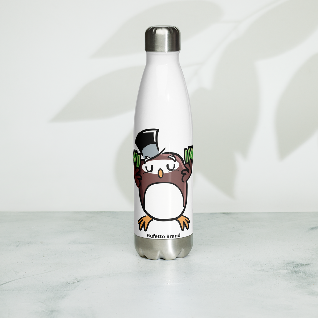 Borraccia in acciaio inossidabile GUFETTO SOLDI - Gufetto Brand