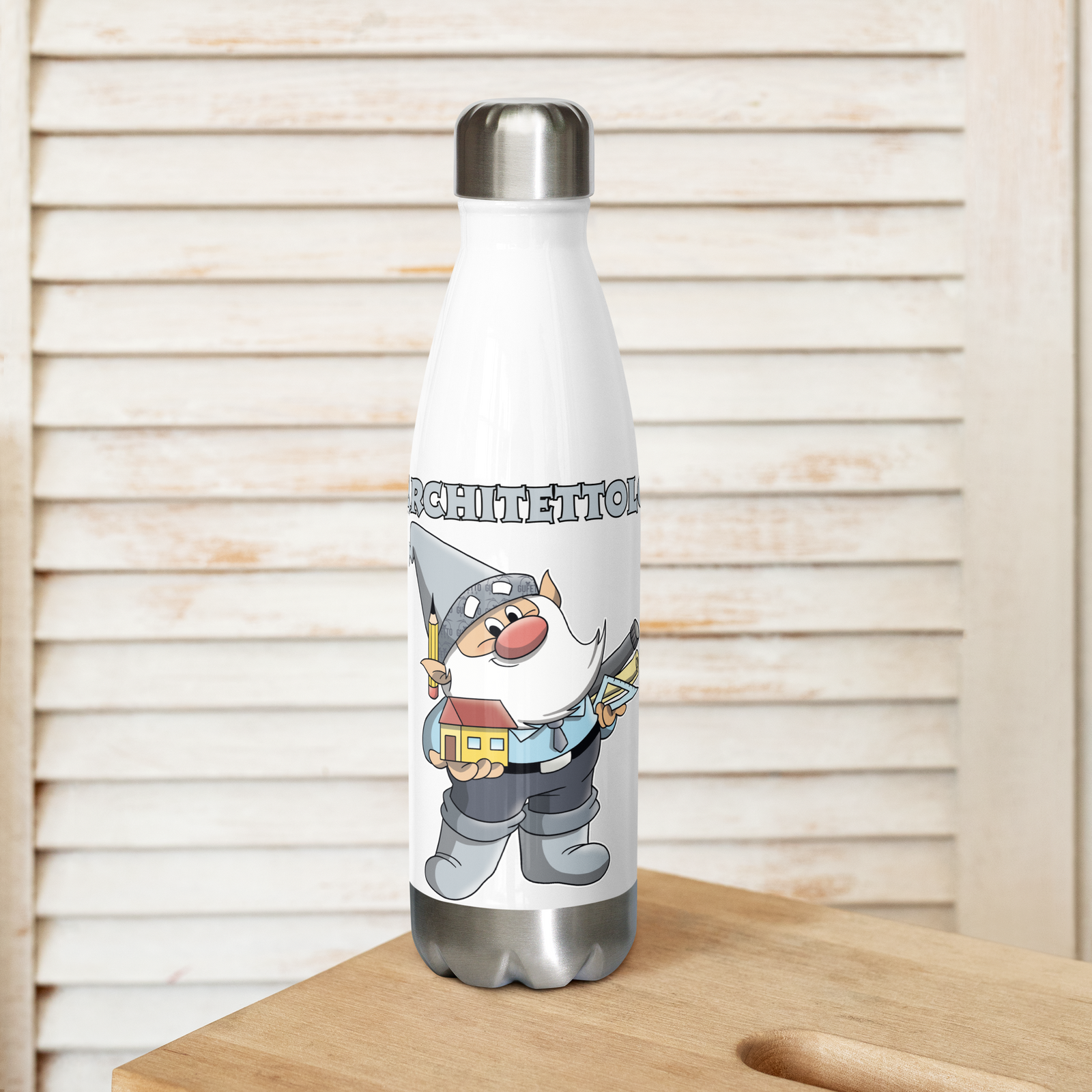 Borraccia in acciaio inossidabile ARCHITETTOLO - Gufetto Brand