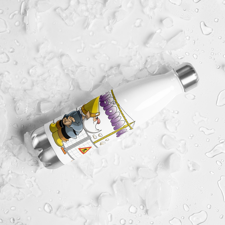 Borraccia in acciaio inossidabile PENSIONATOLO - Gufetto Brand