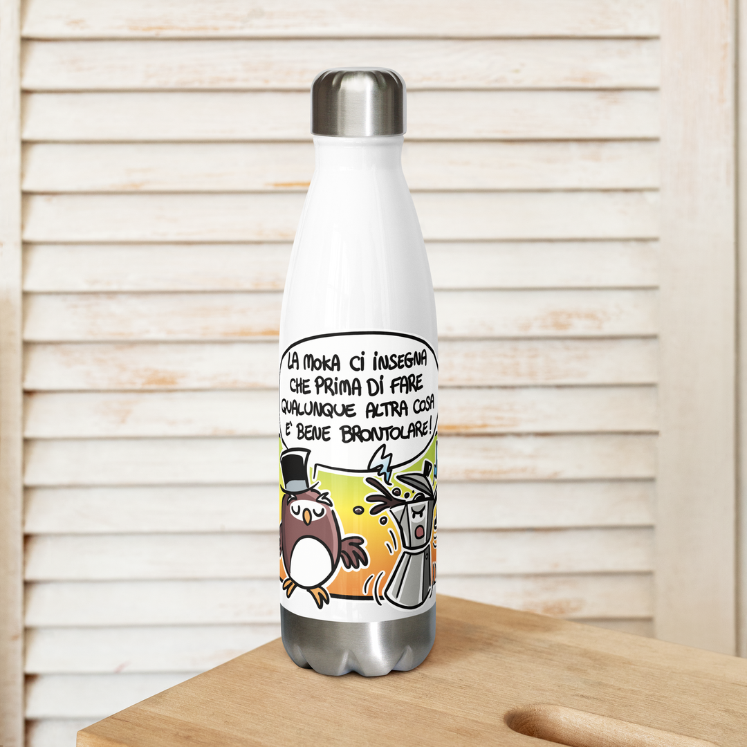 Borraccia in acciaio inossidabile LA MOKA - Gufetto Brand