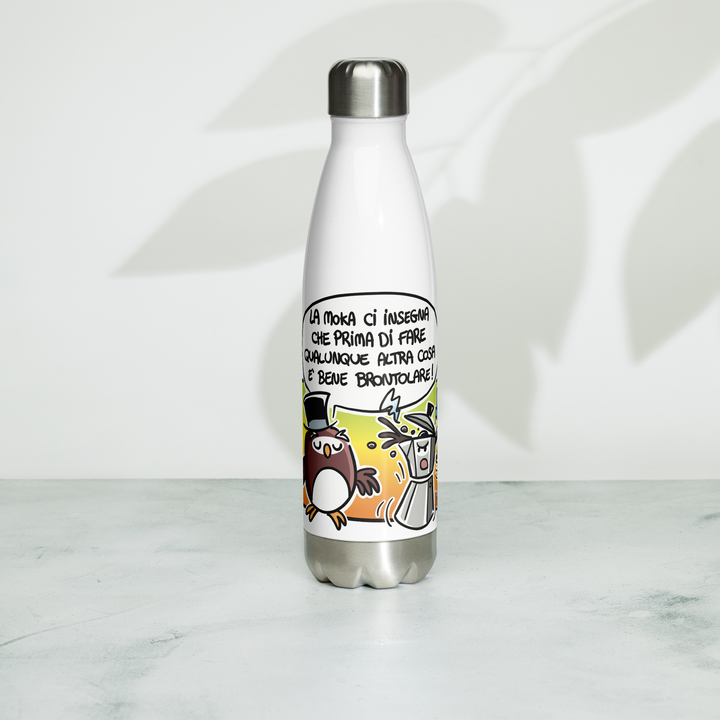 Borraccia in acciaio inossidabile LA MOKA - Gufetto Brand