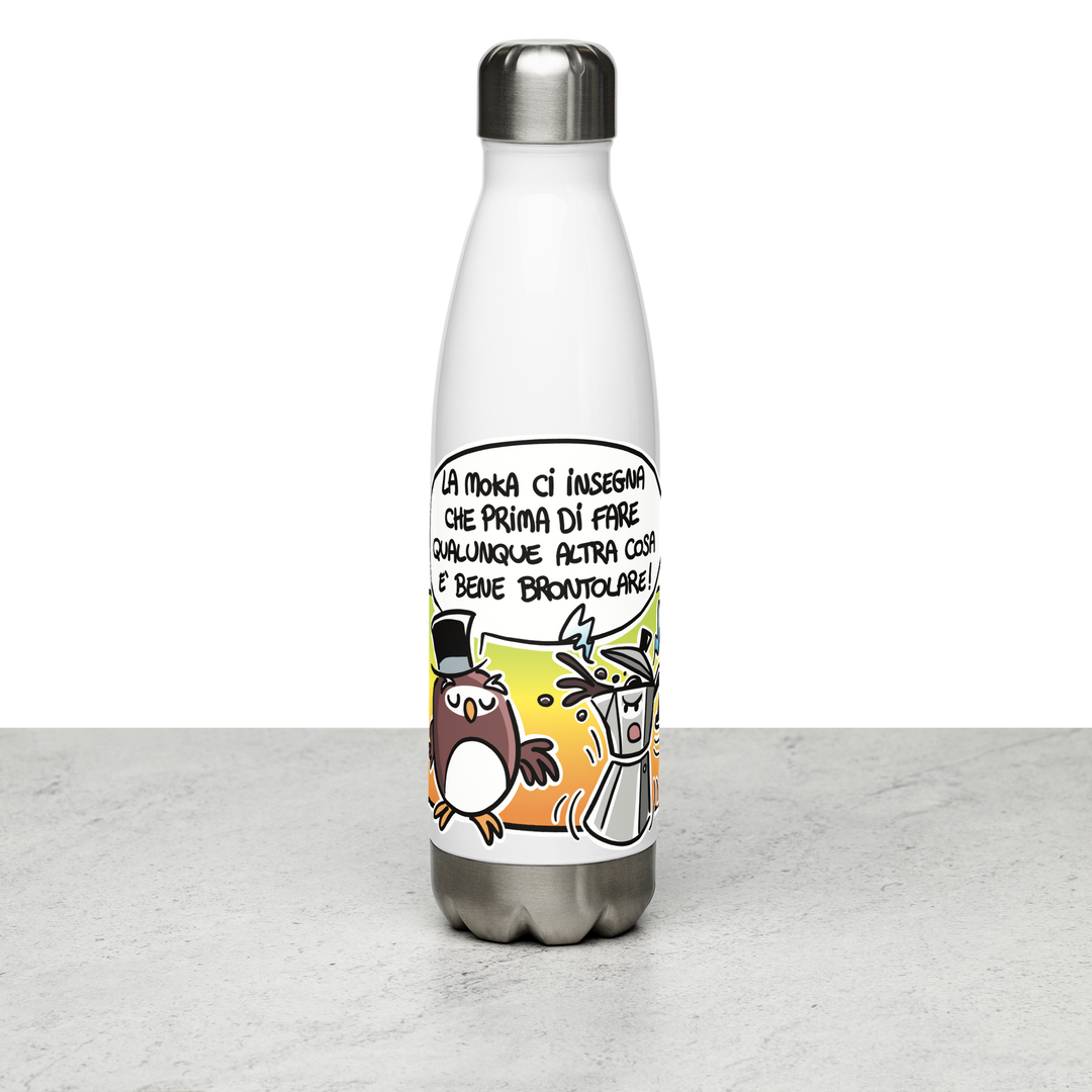 Borraccia in acciaio inossidabile LA MOKA - Gufetto Brand
