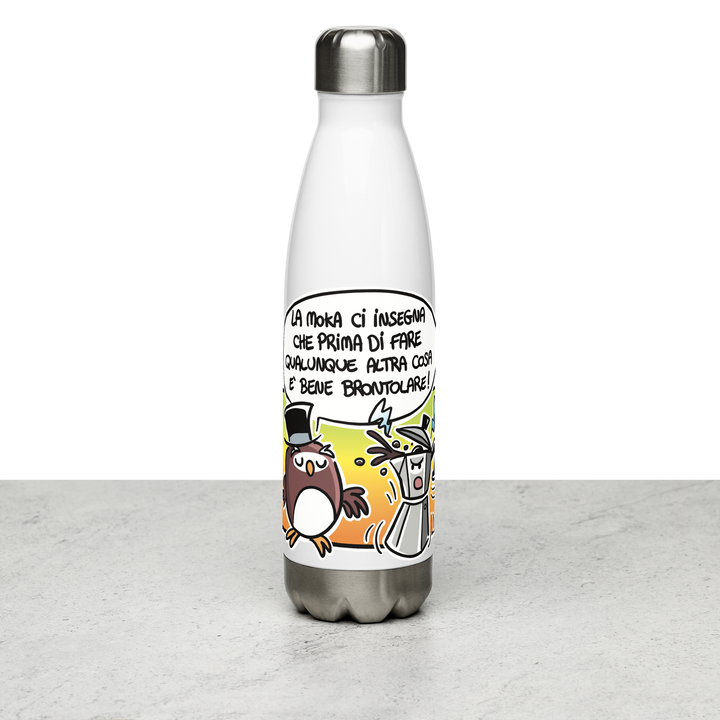 Borraccia in acciaio inossidabile LA MOKA - Gufetto Brand