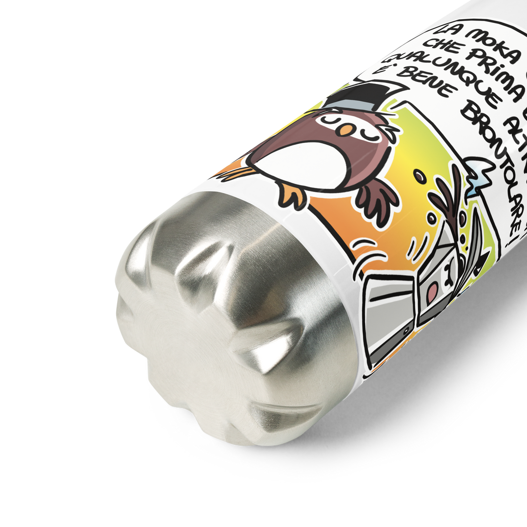 Borraccia in acciaio inossidabile LA MOKA - Gufetto Brand