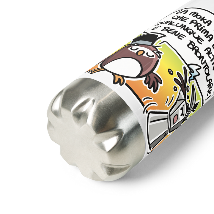 Borraccia in acciaio inossidabile LA MOKA - Gufetto Brand