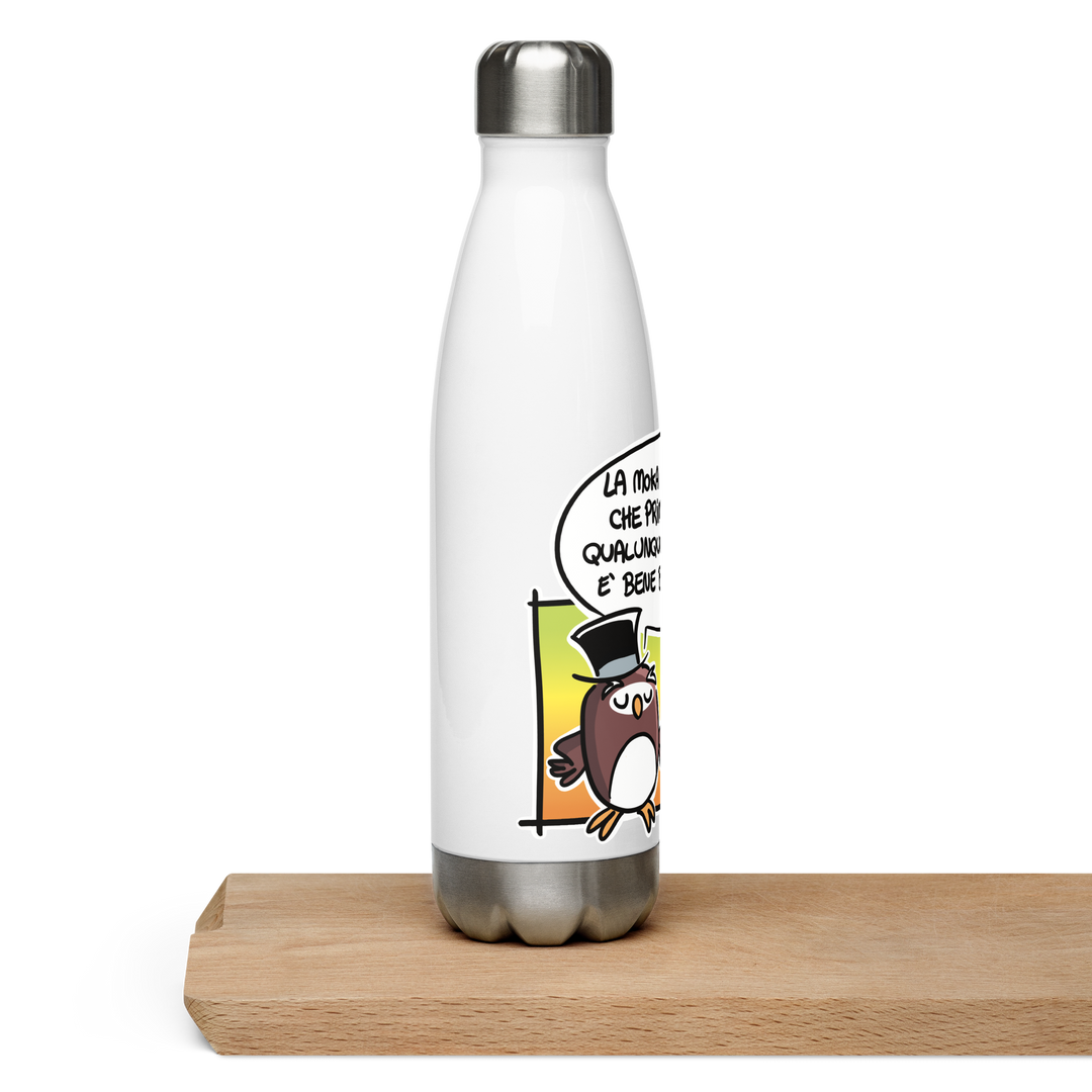Borraccia in acciaio inossidabile LA MOKA - Gufetto Brand