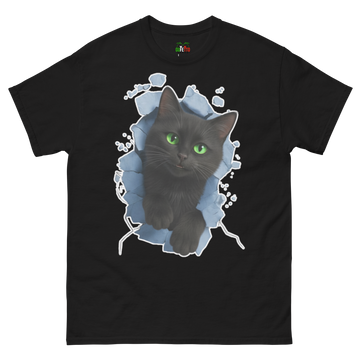 T-shirt classica Uomo Gatto Nero