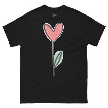 T-shirt classica Uomo Fiore Cuore