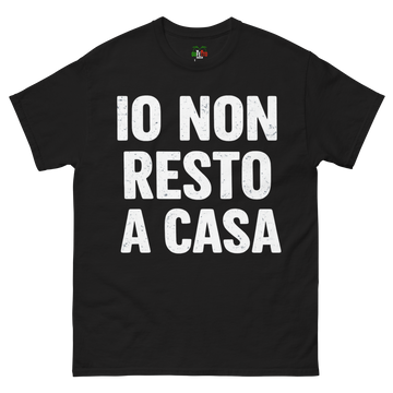 T-shirt classica Uomo Io Non Resto a Casa