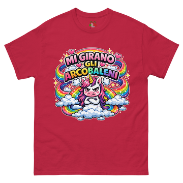 T-shirt classica Uomo Mi Girano gli Arcobaleni