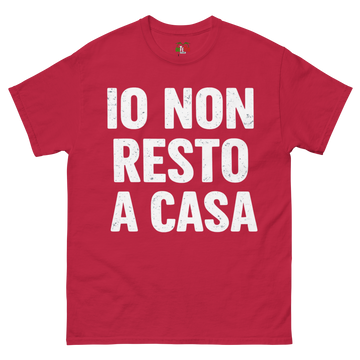 T-shirt classica Uomo Io Non Resto a Casa
